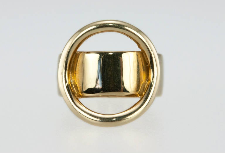 Women's or Men's Cartier Dinh Van Gold Abstract Ring