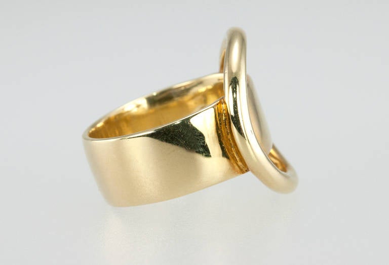 Cartier Dinh Van Gold Abstract Ring In Excellent Condition In Los Angeles, CA