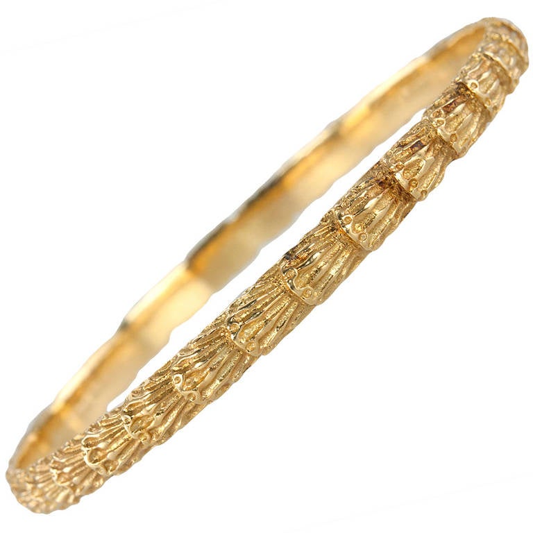 M. Buccellati Gold Bangle Bracelet For Sale