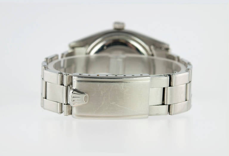 Rolex Stainless Steel Datejust Wristwatch Ref 6605 circa 1960 1