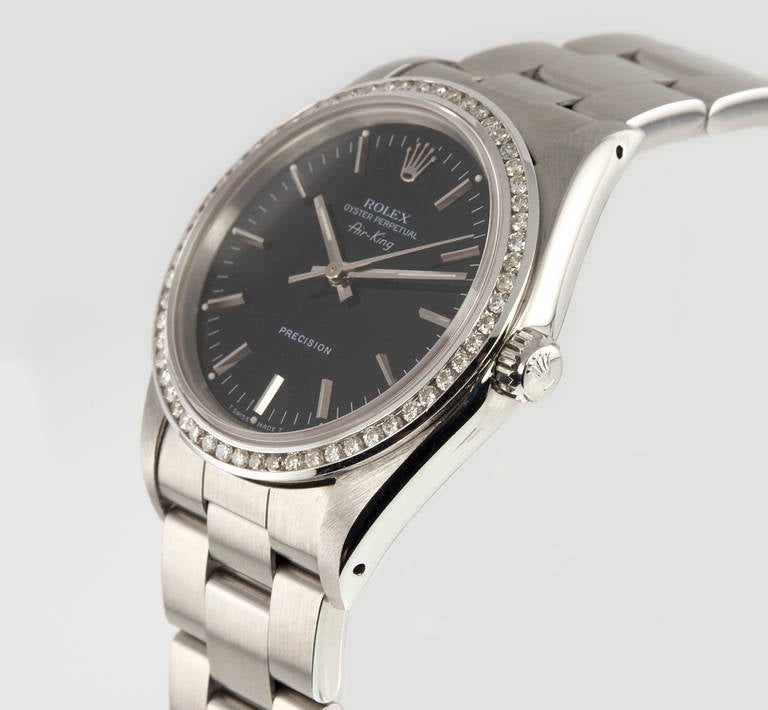 Rolex Stainless Steel AIr-King Wristwatch, Circa 1991