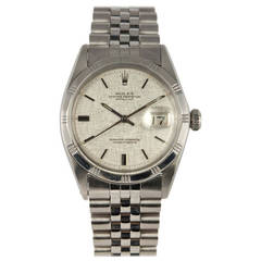 Rolex Stainless Steel Datejust Wristwatch Ref 1605 circa 1966