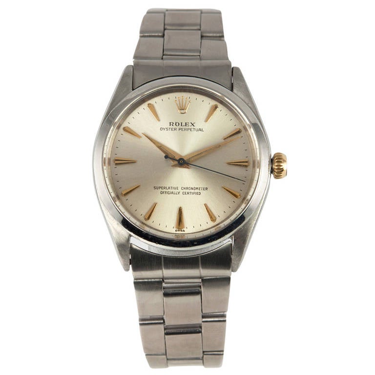 Rolex Stainless Steel Oyster Perpetual Wristwatch Ref 1003 circa 1963