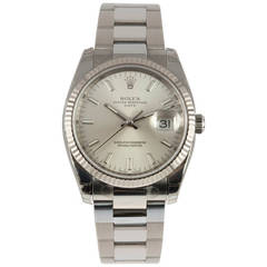 Rolex Stainless Steel Date Wristwatch Ref 115234 circa 2009