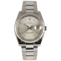 Rolex Stainless Steel Date Wristwatch Ref 115234 circa 2009 5