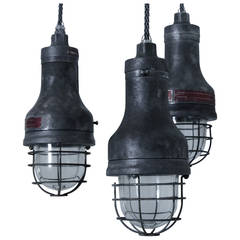 Explosion Proof Air Tight Industrial Cast Lights, 1945