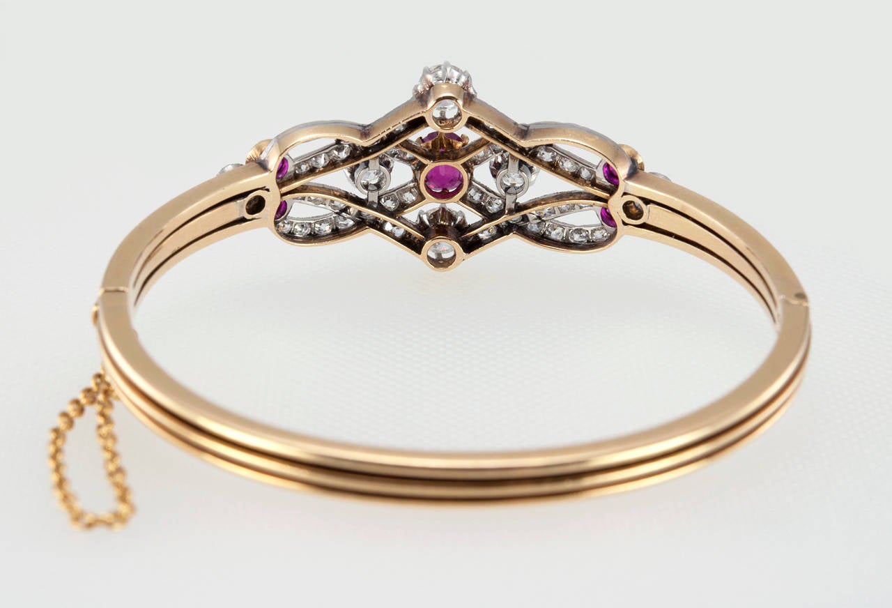 Ruby Diamond Gold Bracelet 2