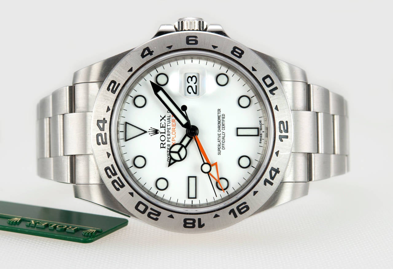 Rolex Stainless Steel Explorer II Wristwatch Ref 216570 circa 2013 1