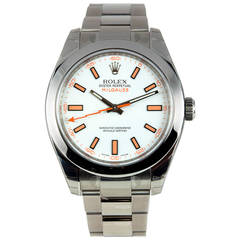 Rolex Stainless Steel Milgauss Wristwatch Ref 116400 circa 2009