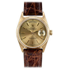 Rolex Yellow Gold Day-Date President Wristwatch 1987
