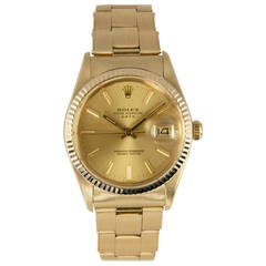 Rolex Yellow Gold Date Wristwatch Ref 15307  1981