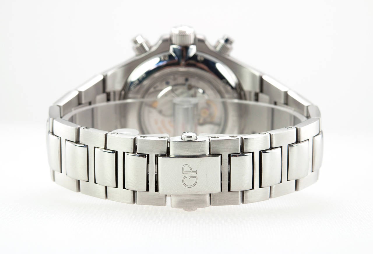 Girard-Perregaux Stainless Steel Laureato EVO3 Chronograph Watch circa 2000 1