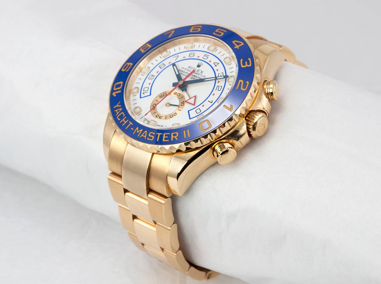 Rolex Yellow Gold Yacht-Master II Wristwatch with Count-Down Timer Ref 116688 In New Condition In Los Angeles, CA