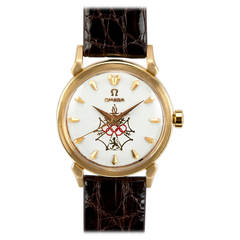 Omega Yellow Gold Seamaster XVI Wristwatch circa 1956 2