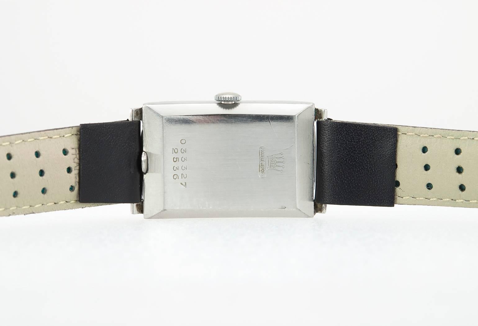 Rolex Steel Dress Wristwatch, Ref 2536, Circa 1928 1