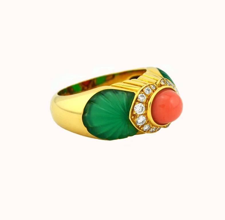 cartier coral ring