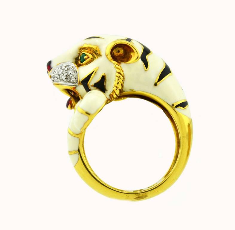tiger ring gold