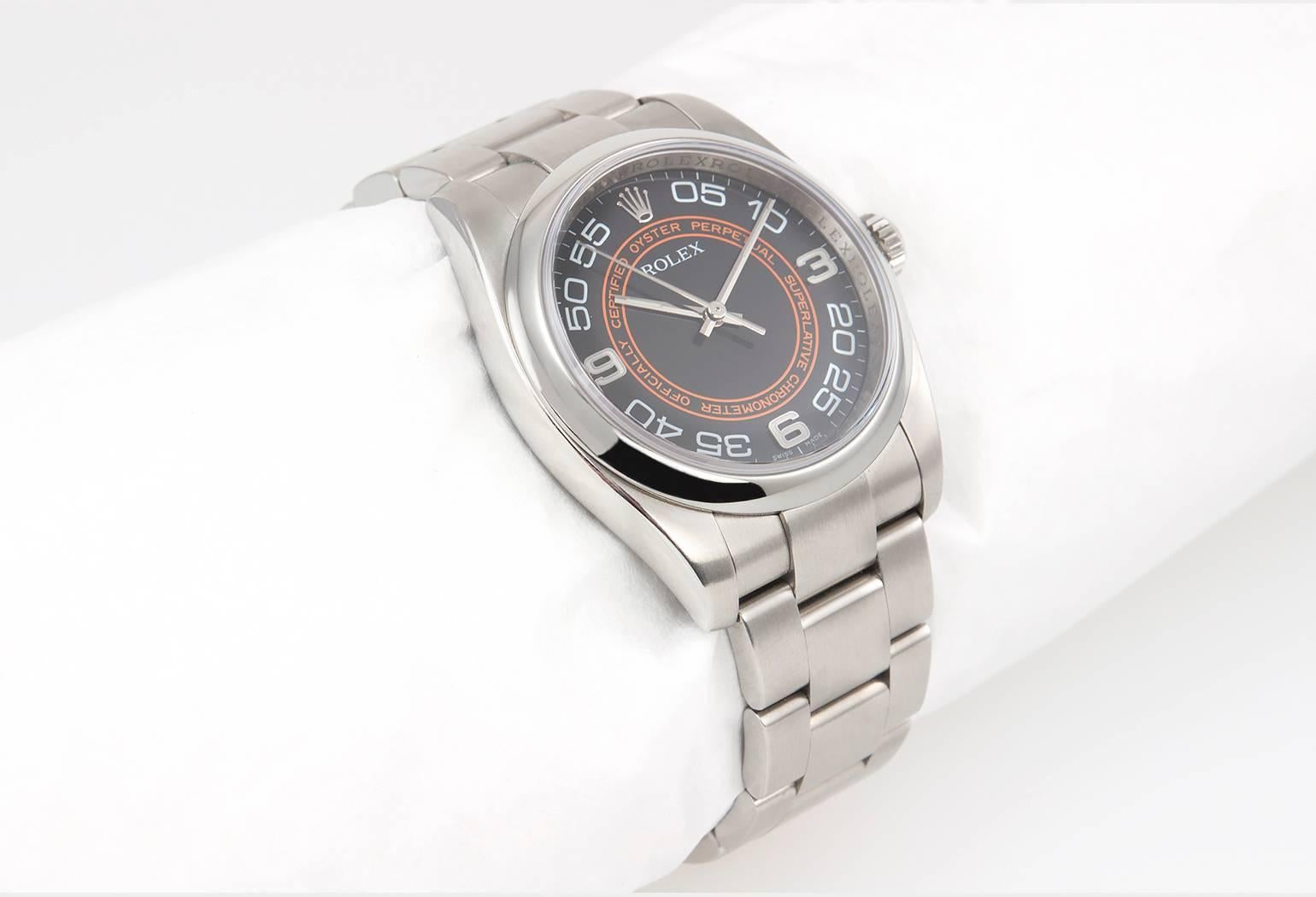 black and orange rolex