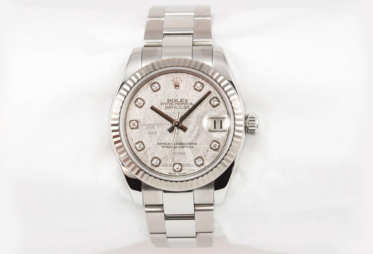 rolex datejust meteorite dial