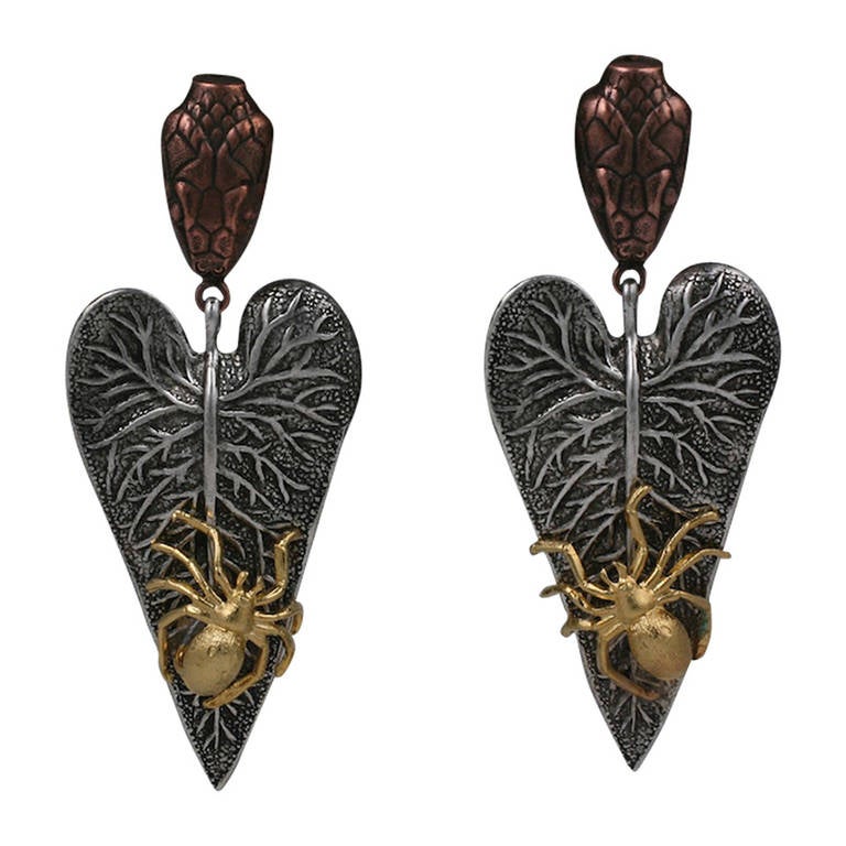Boucles d'oreilles naturalistes, MWLC en vente