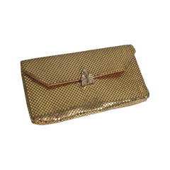1950s Whiting and Davis Gold Mesh Clutch