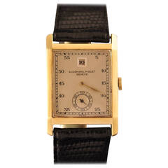 Audemars Piguet Yellow Gold Jump Hour Wristwatch, circa 1938