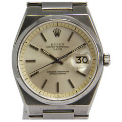 Vintage Rolex Stainless Steel Date Wristwatch Ref 1530 circa 1975