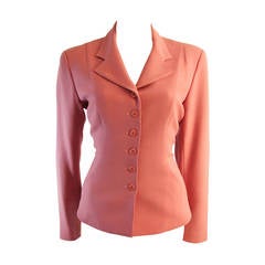 Alaia Peach Corset Blazer Size FR 40  US 8
