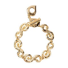 Yves Saint Laurent Swirl Chain Bracelet