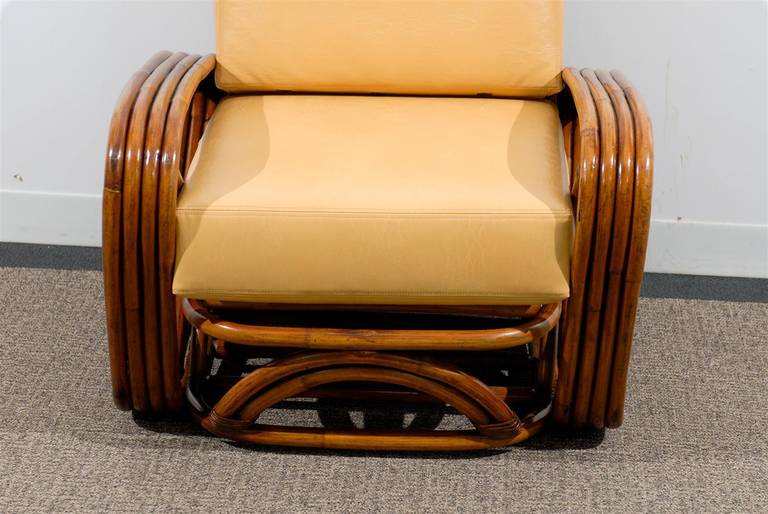 Unknown Handsome Restored Pair of Frankl Style Square Pretzel Loungers, ciraa 1940 For Sale