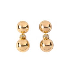 Christian Dior Vintage Drop Ball Earrings