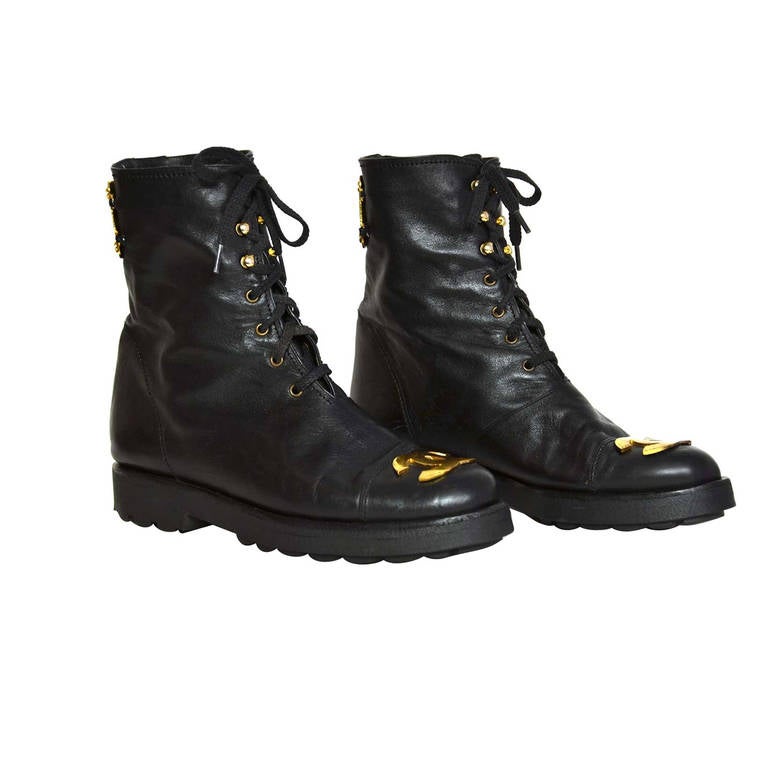 Vintage chanel boots cheap