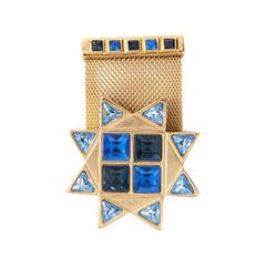 Yves Saint Laurent Vintage Crystal-Embellished Brooch