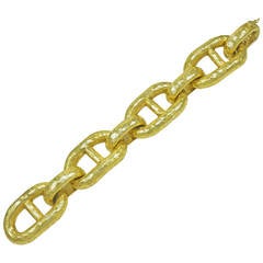 Stupendous Nicolas Cola Heavy Gold Link Bracelet