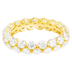 Diamond 2 Row Mosaic Eternity Band