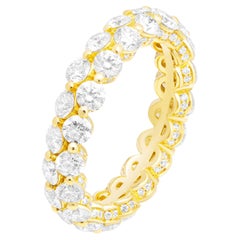 Diamond 2 Row Mosaic Eternity Band