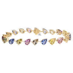 Multi Color Sapphire Bracelet