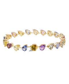Multi Color Sapphire Bracelet