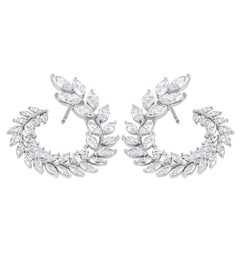 Diamonds Wreath Earrings with Marquee Diamonds