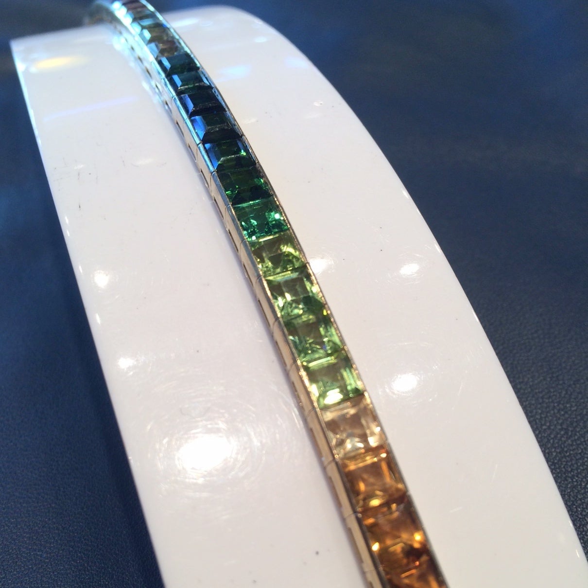Raymond Yard Multigem Rainbow Bracelet
