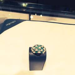 Fancy Cut Emerald Diamond Platinum Ring Fancy Cut Emerald Diamond Platinum Ring
