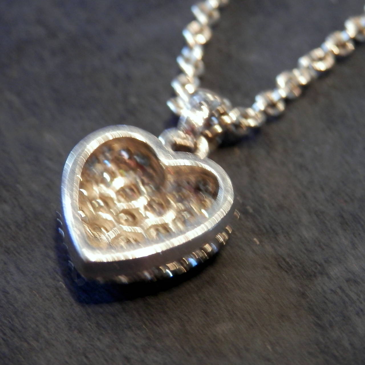 Contemporary Cartier Diamond Platinum Heart Pendant