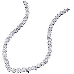 Van Cleef & Arpels Diamant-Gold-Cluster-Halskette lässt sich in Armbänder oder Choker umwandeln