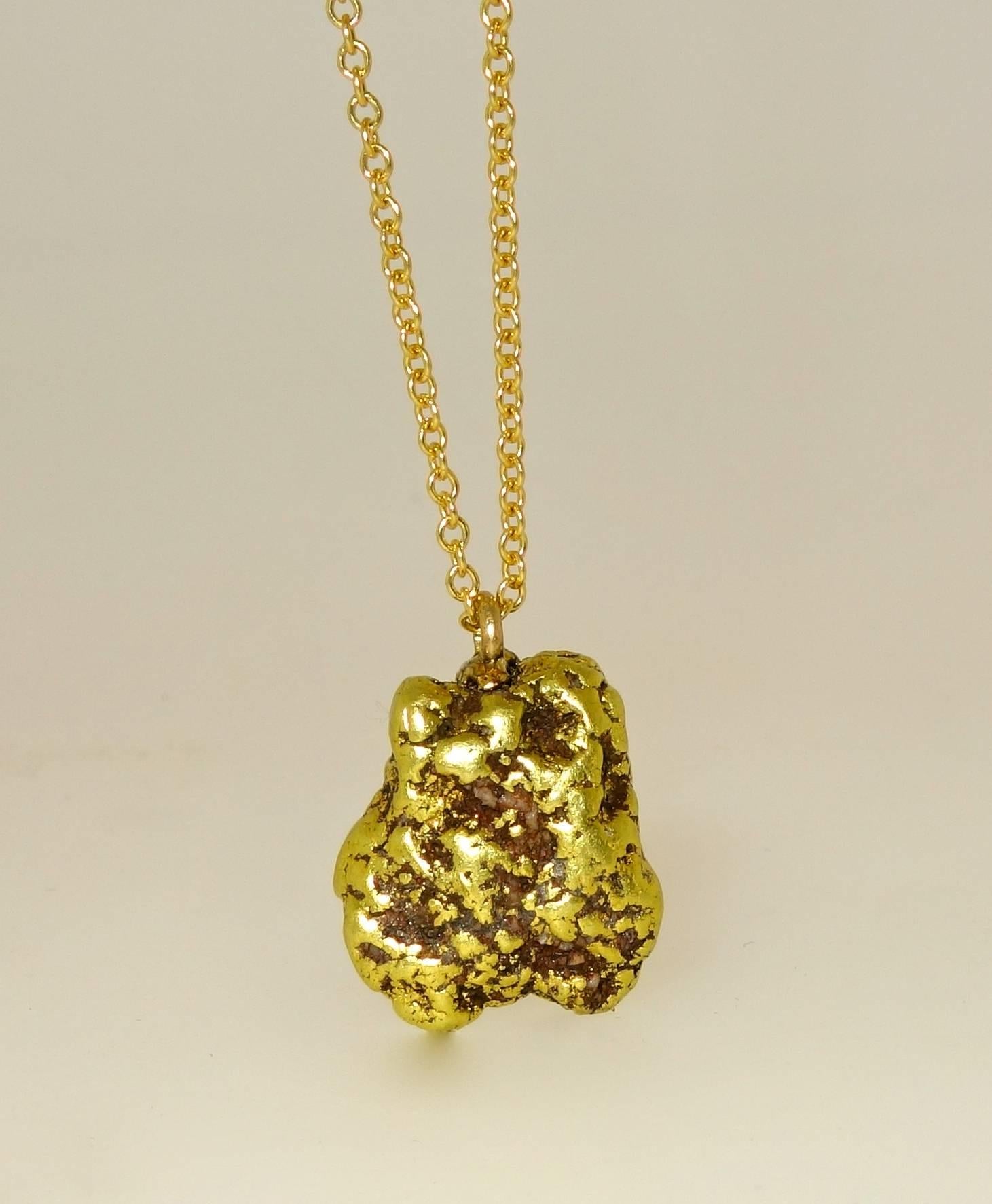 gold nugget necklace