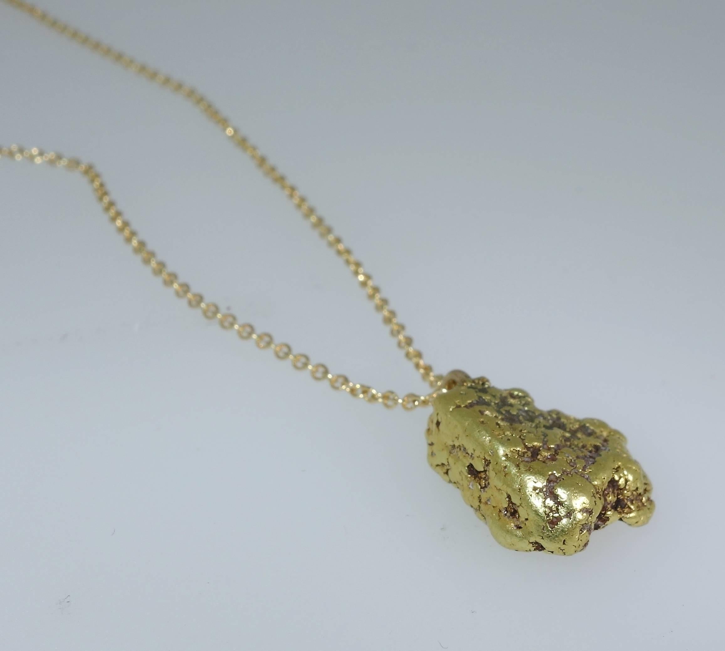 alaskan gold nugget necklace