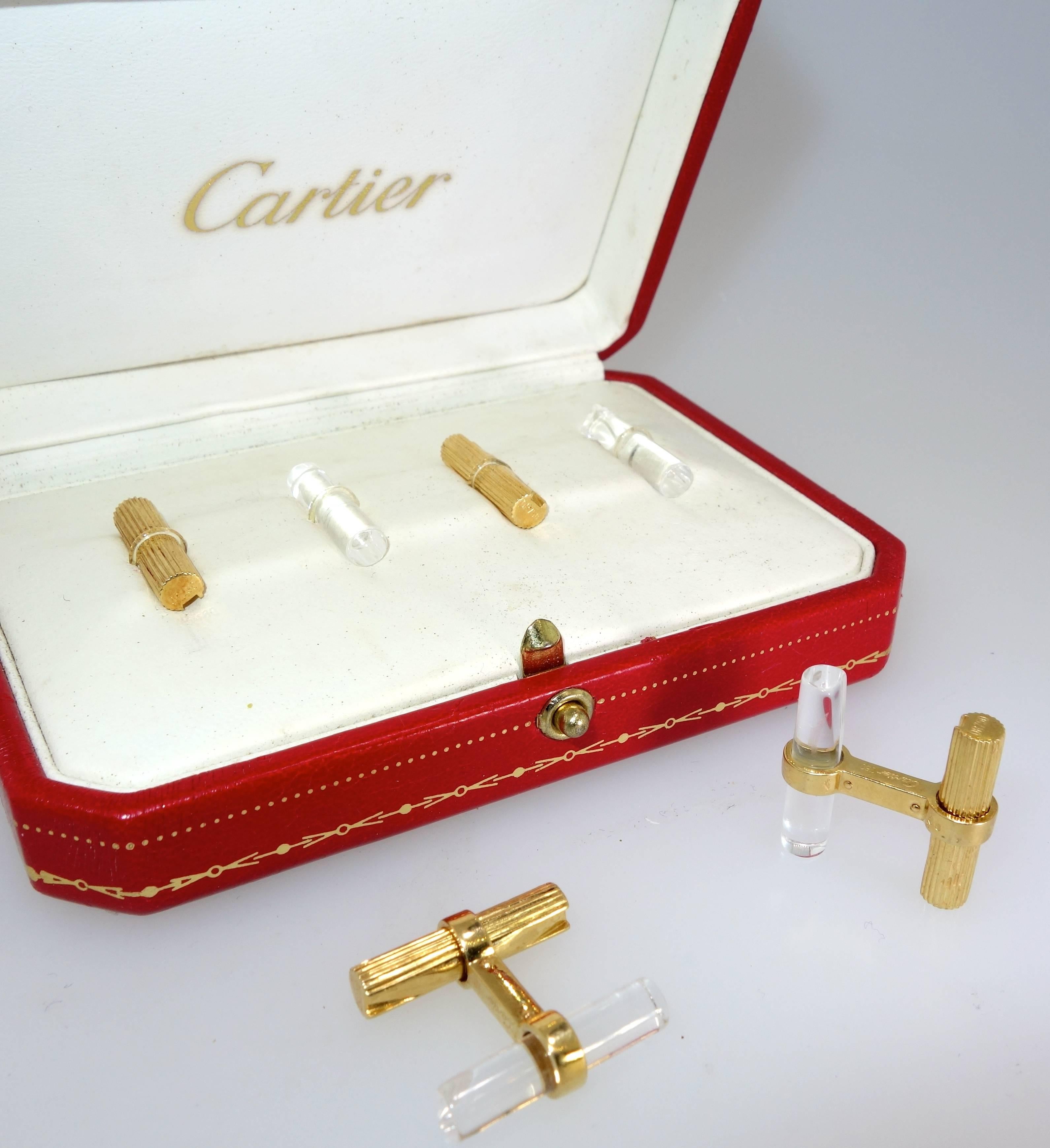 Cartier Cuff and Stud set. 1