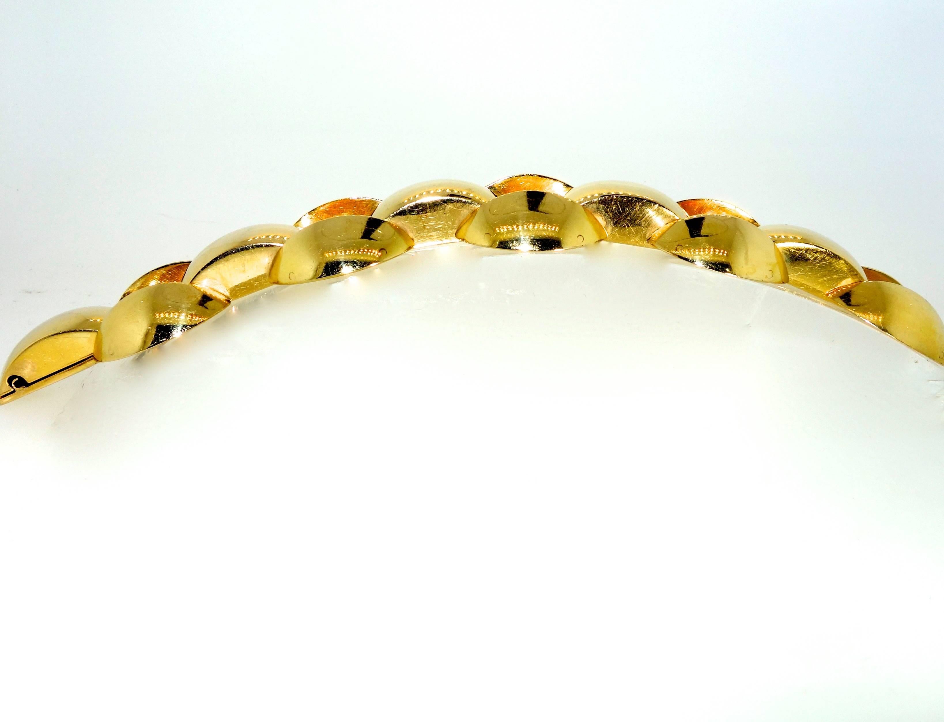 Retro Gold Link Bracelet, circa 1948 1