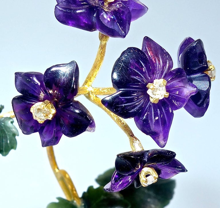 Cartier Jeweled Flower Pot For Sale at 1stDibs