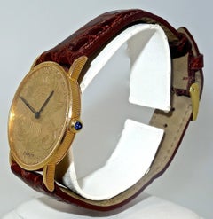 Corum yellow gold 20 Dollar Double Eagle Wristwatch