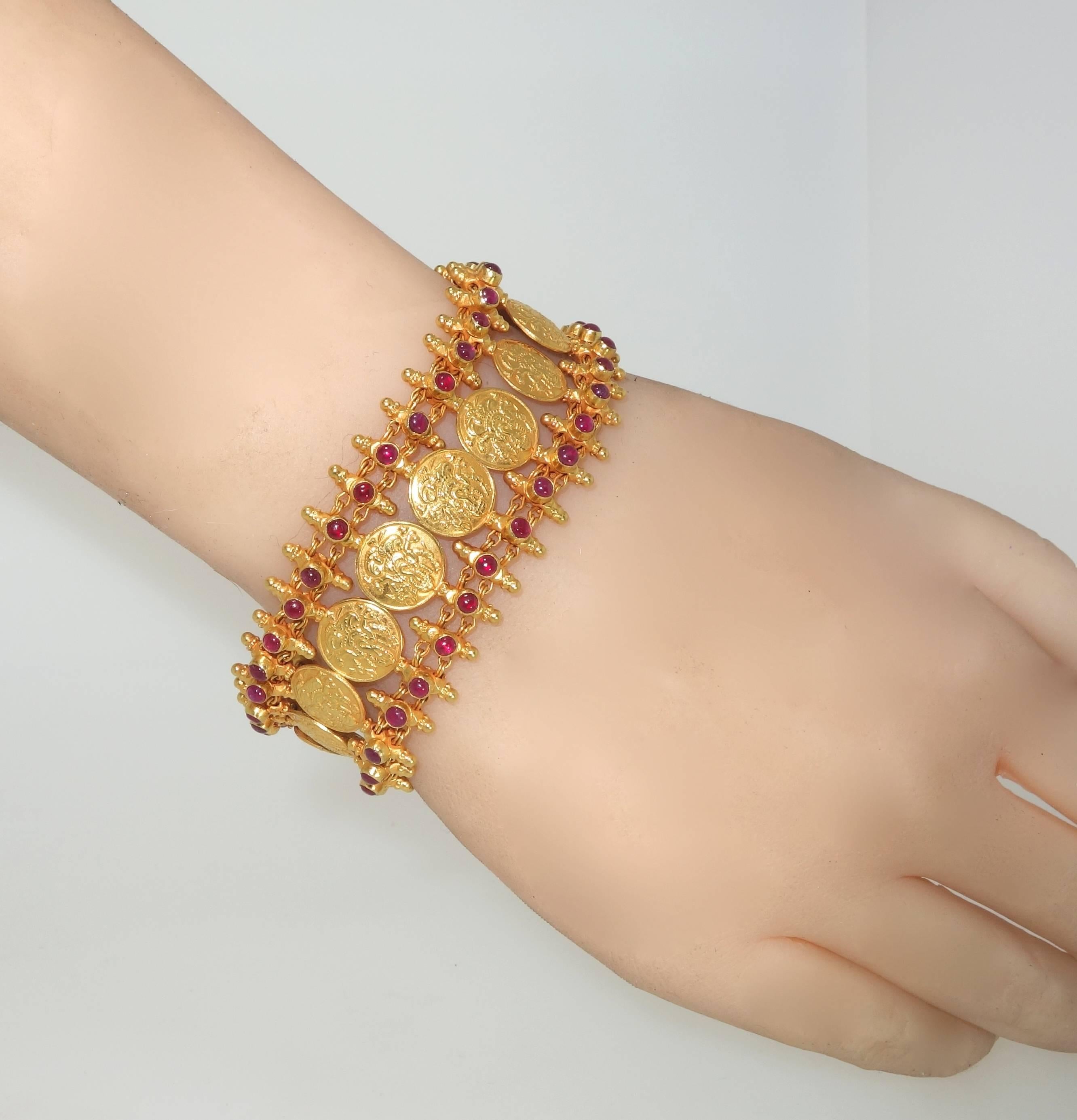 Ruby Gold Bracelet 1